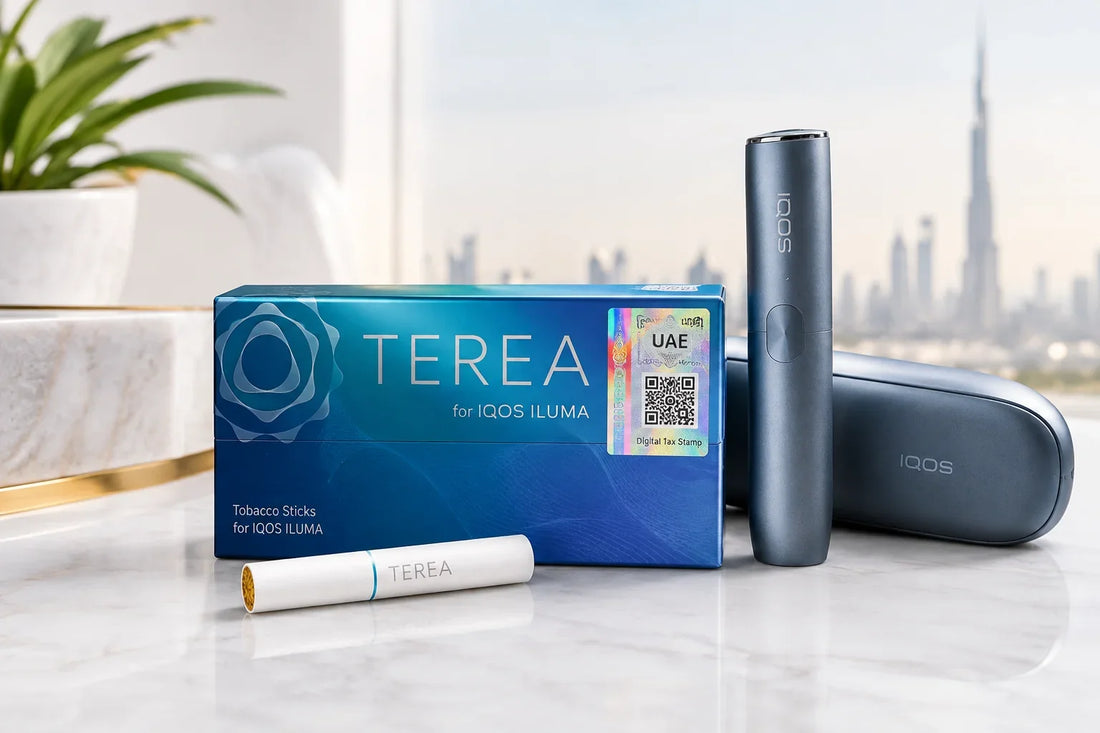 TEREA pack with UAE Digital Tax Stamp for product verification