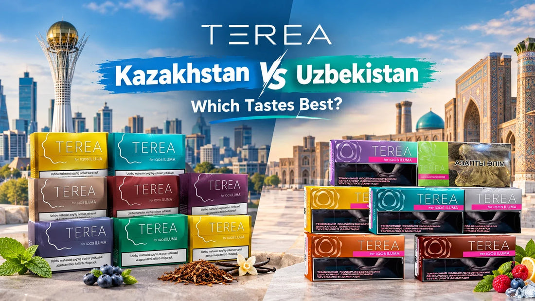 TEREA Kazakhstan vs Uzbekistan flavours compared in the UAE