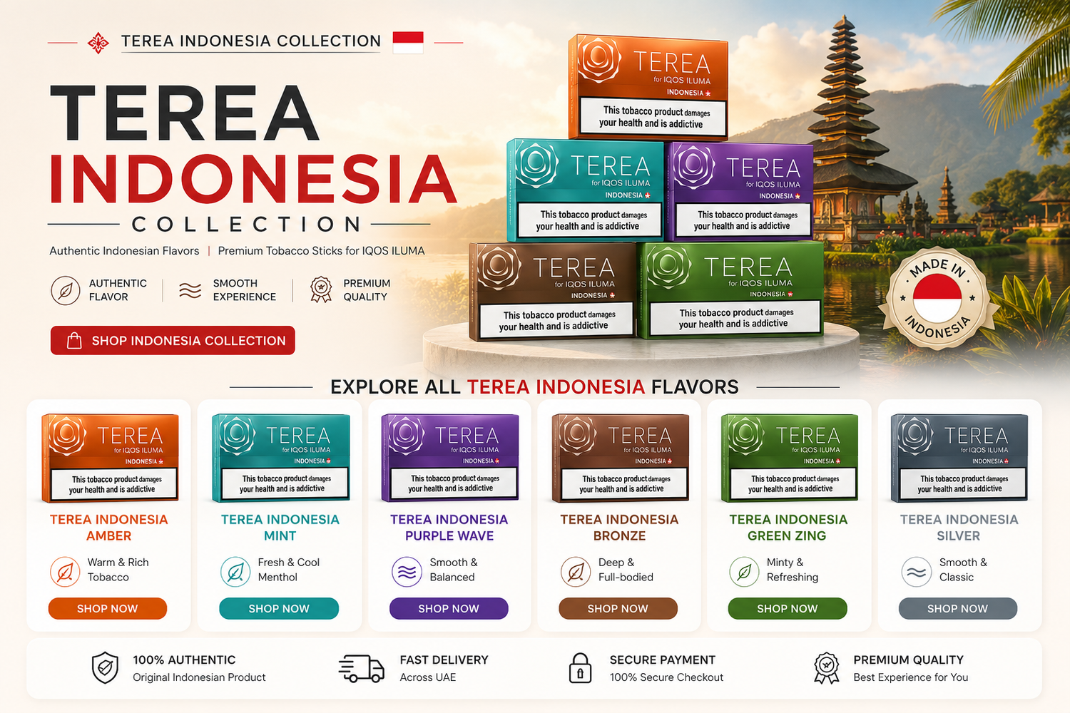 TEREA Indonesia Dubai: Buy Authentic IQOS ILUMA Flavors