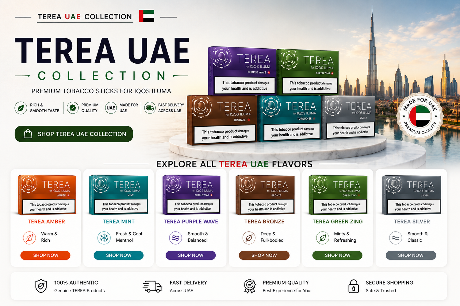 Buy TEREA UAE Online | Authentic TEREA Tobacco